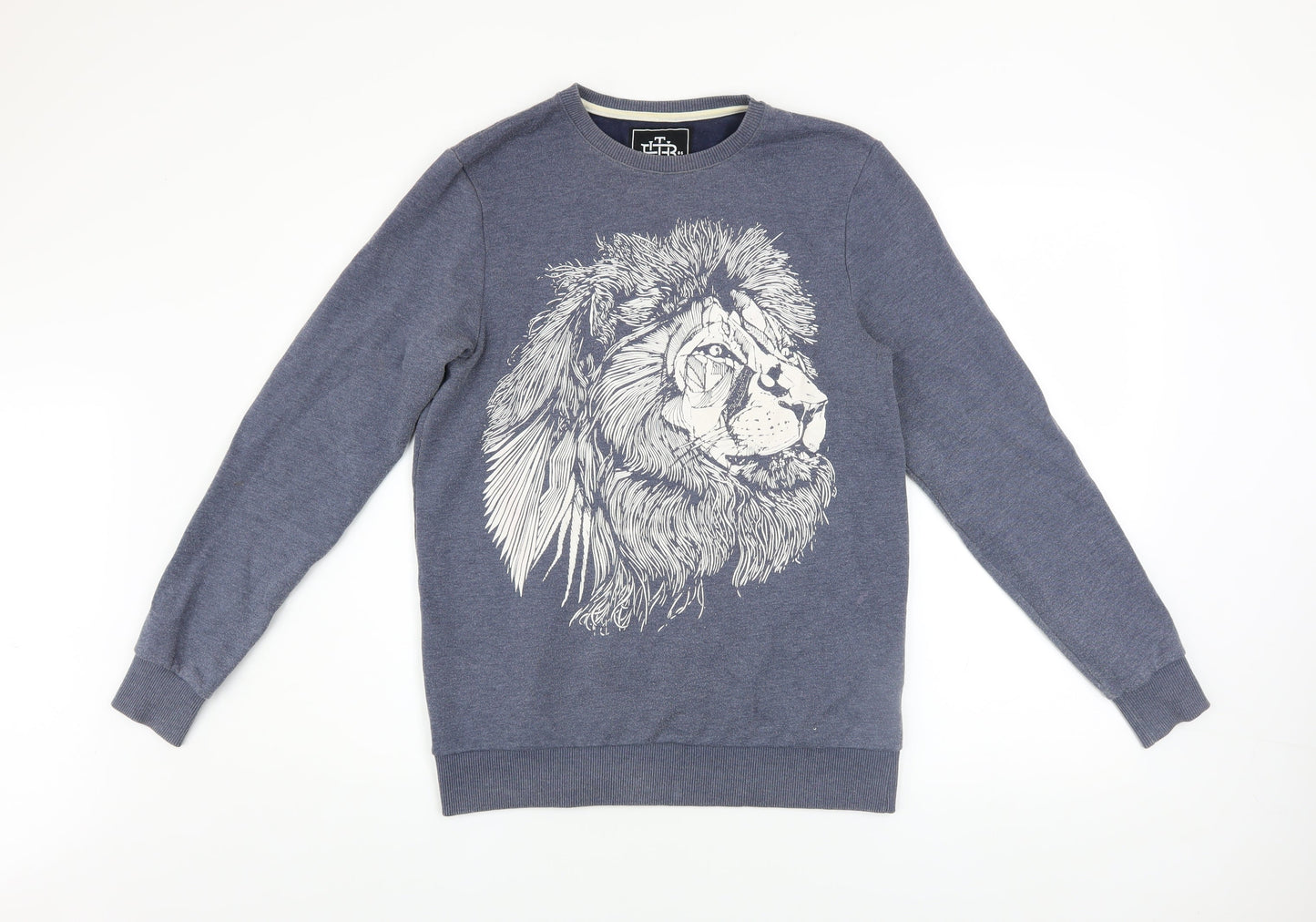 The Bearhug Co Men’s Blue Lion Graphic Sweatshirt Size S