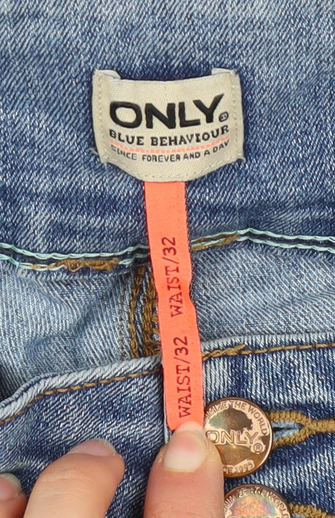 ONLY Mens Blue Slim Fit Stretch Denim Jeans Size 32W 32L