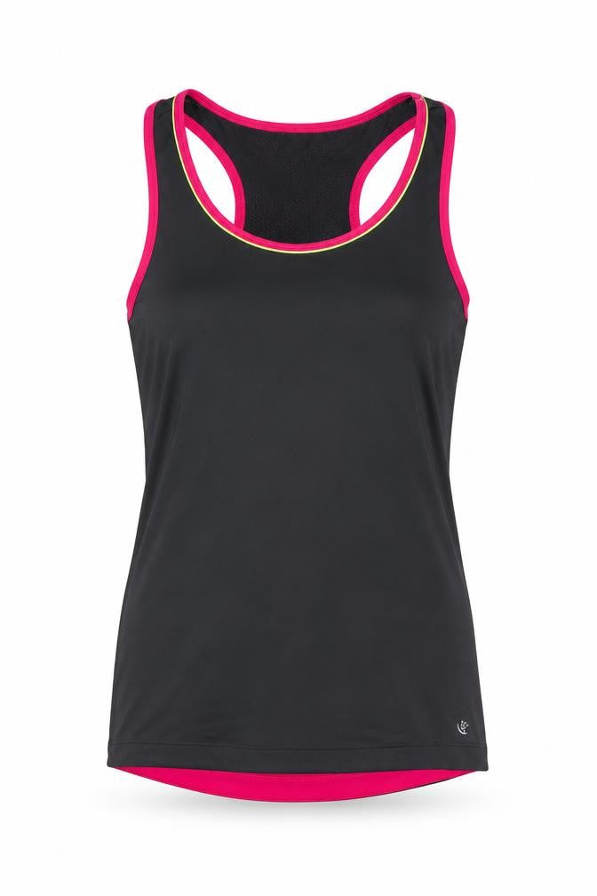 Dunnes Women Black Racerback Tank Top Size 8 Athletic Fit