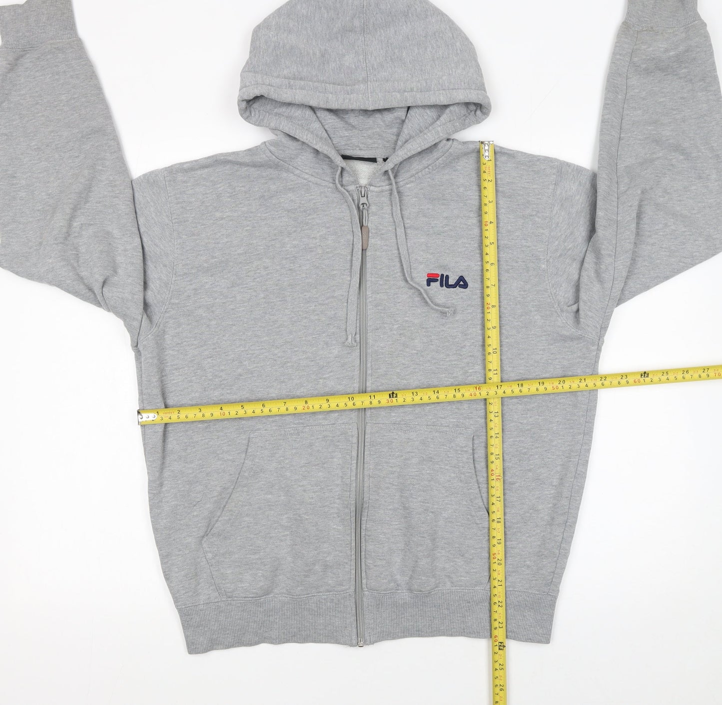 FILA Women’s Grey Full Zip Hoodie Small – Casual Athletic Sweatshirt