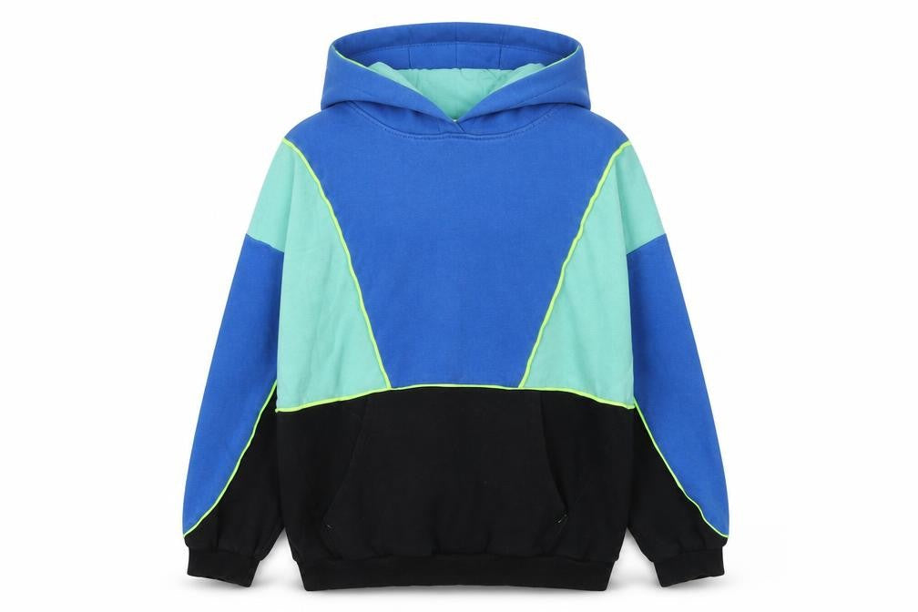 Next Boys Multicoloured Pullover Hoodie 12 Years Colourblock Cotton Blend