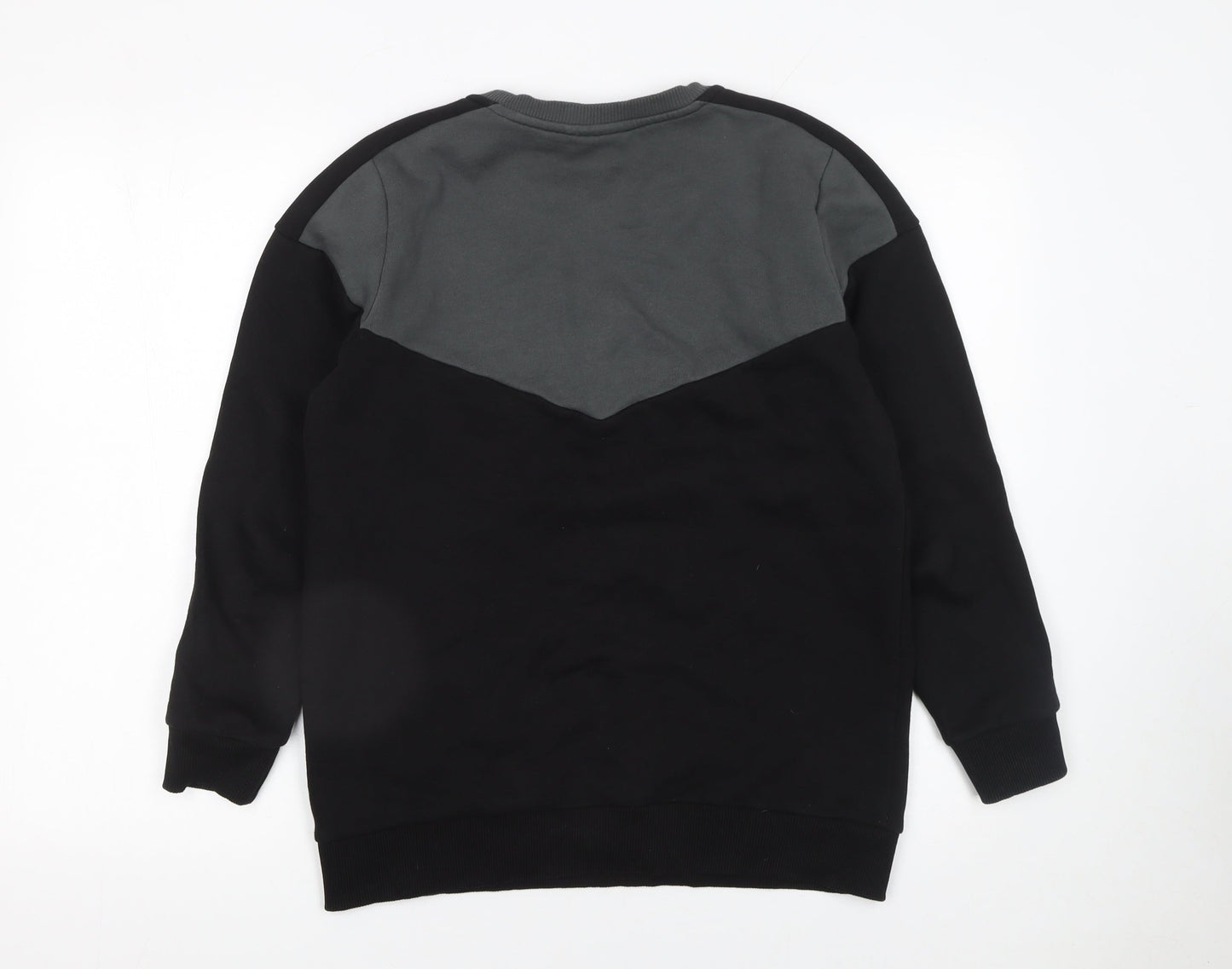 Kings Will Dream Boys Black & Grey Pullover Sweatshirt 14-15 Years Regular Fit