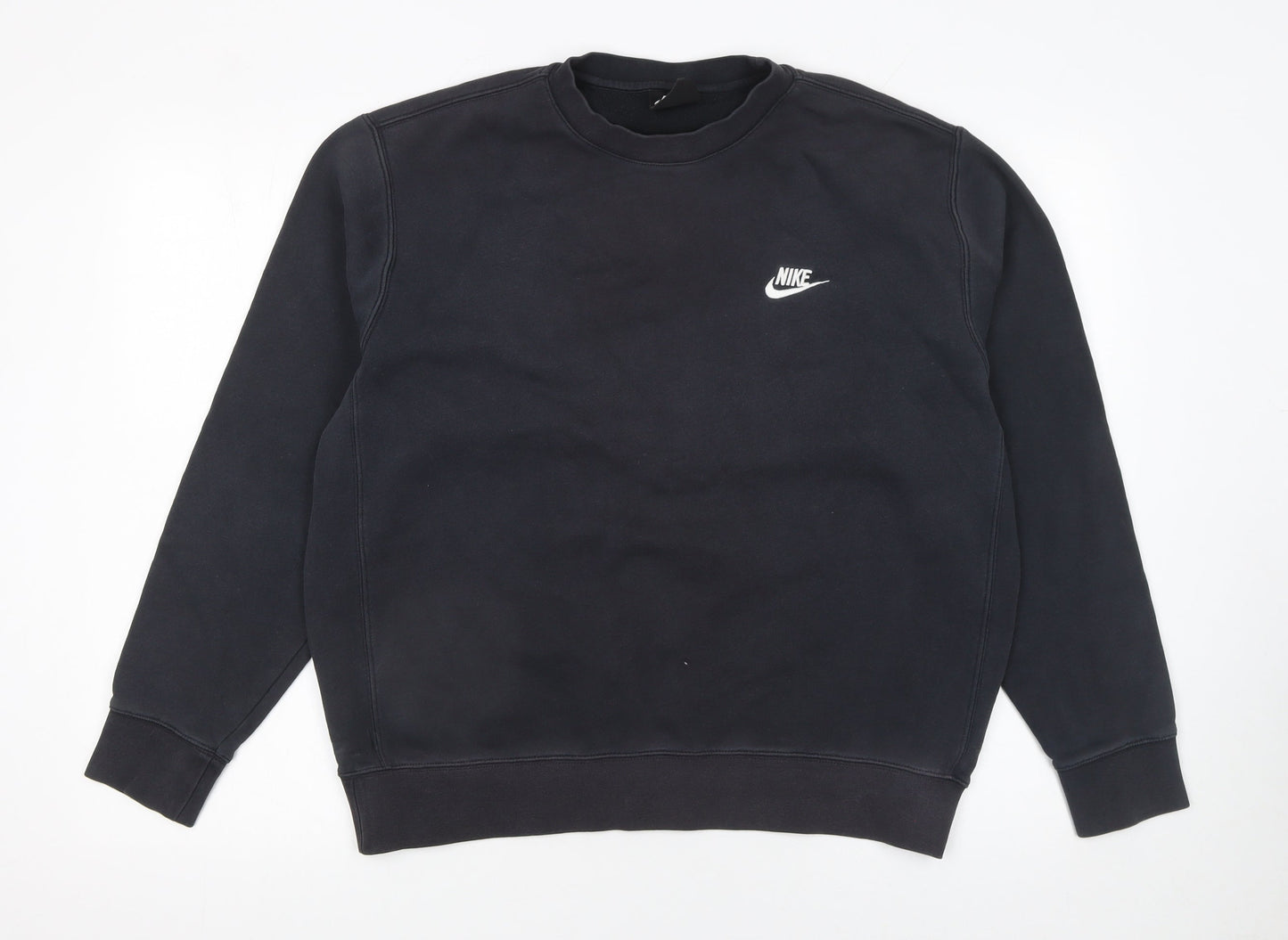Nike Men's Black Medium Crew Neck Pullover Sweatshirt