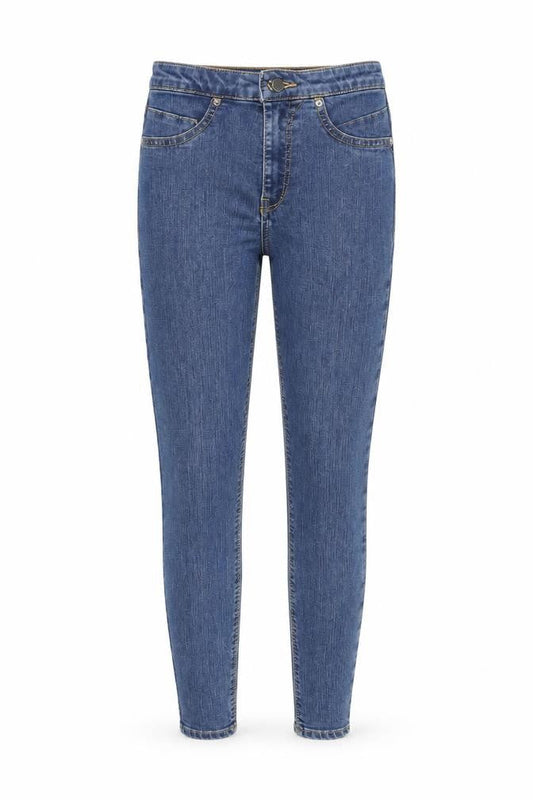 River Island Women’s Blue Skinny Mid Rise Stretch Jeans Size 6