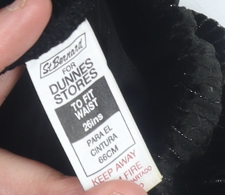 St. Bernard for Dunnes Stores Girls Black Velvet Leggings 26in Waist Elastic Waistband