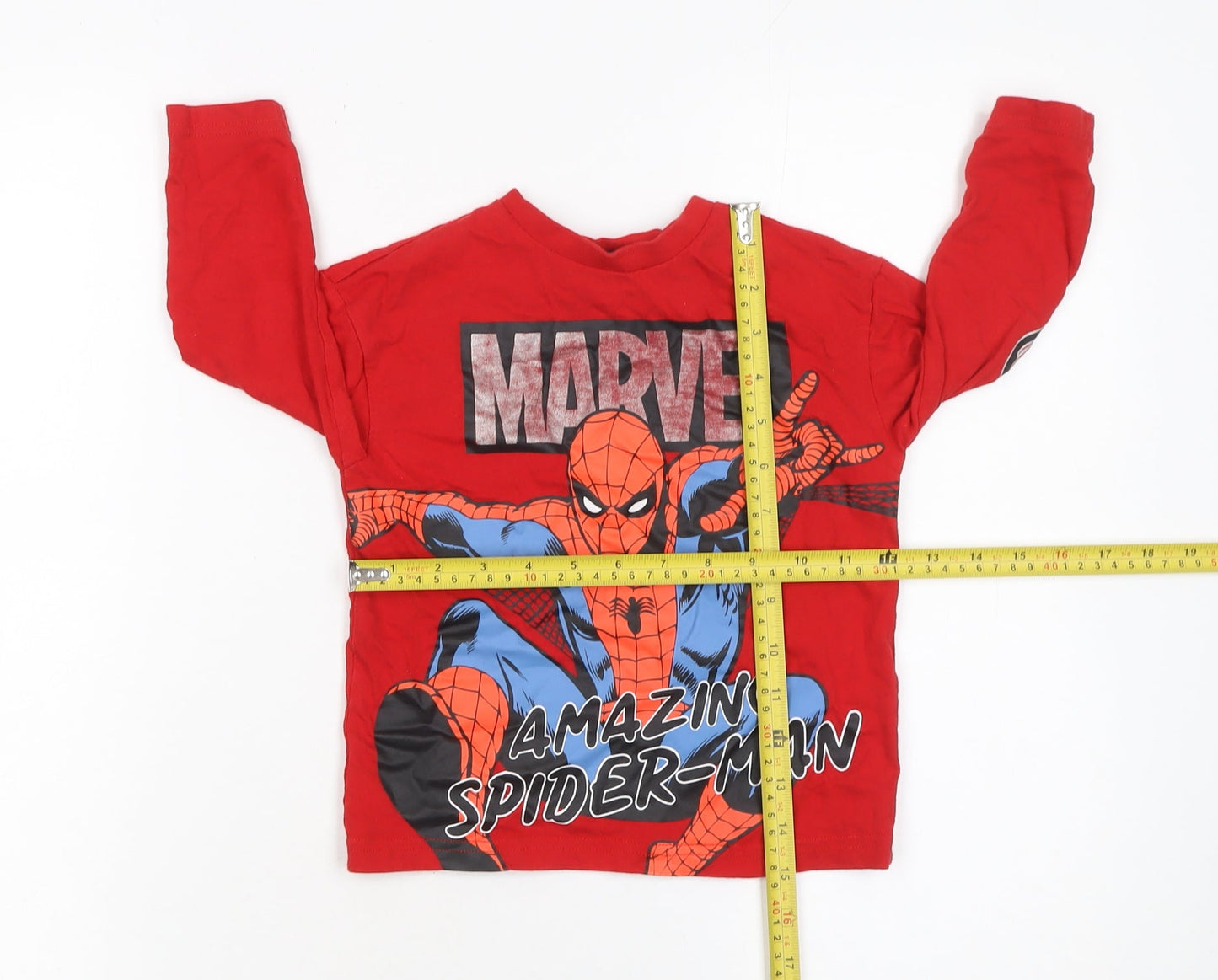 Marvel Spider-Man Boys Red Long Sleeve T-Shirt 2-3 Years