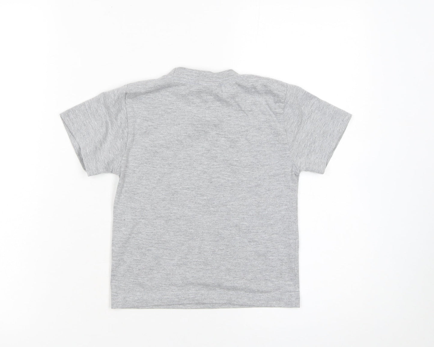 NYPD Boys Grey Short Sleeve Cotton Graphic T-Shirt XS (2-4 Years)