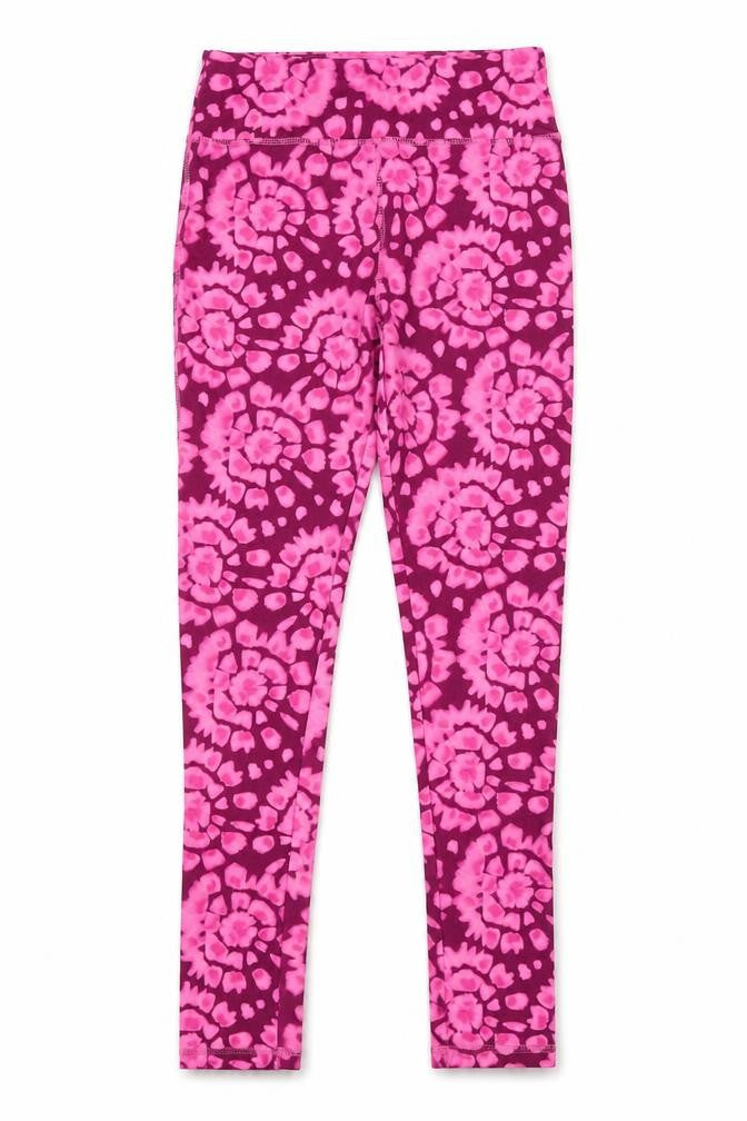 Dunnes Stores Girls Pink Tie Dye Stretch Leggings 10-11 Years
