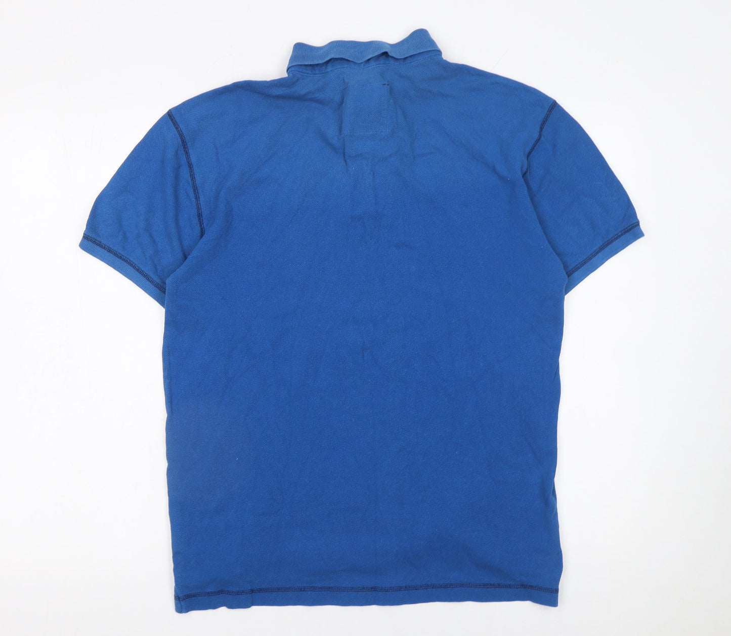 Tog Twenty Four Men's Blue Cotton Short Sleeve Polo Shirt M