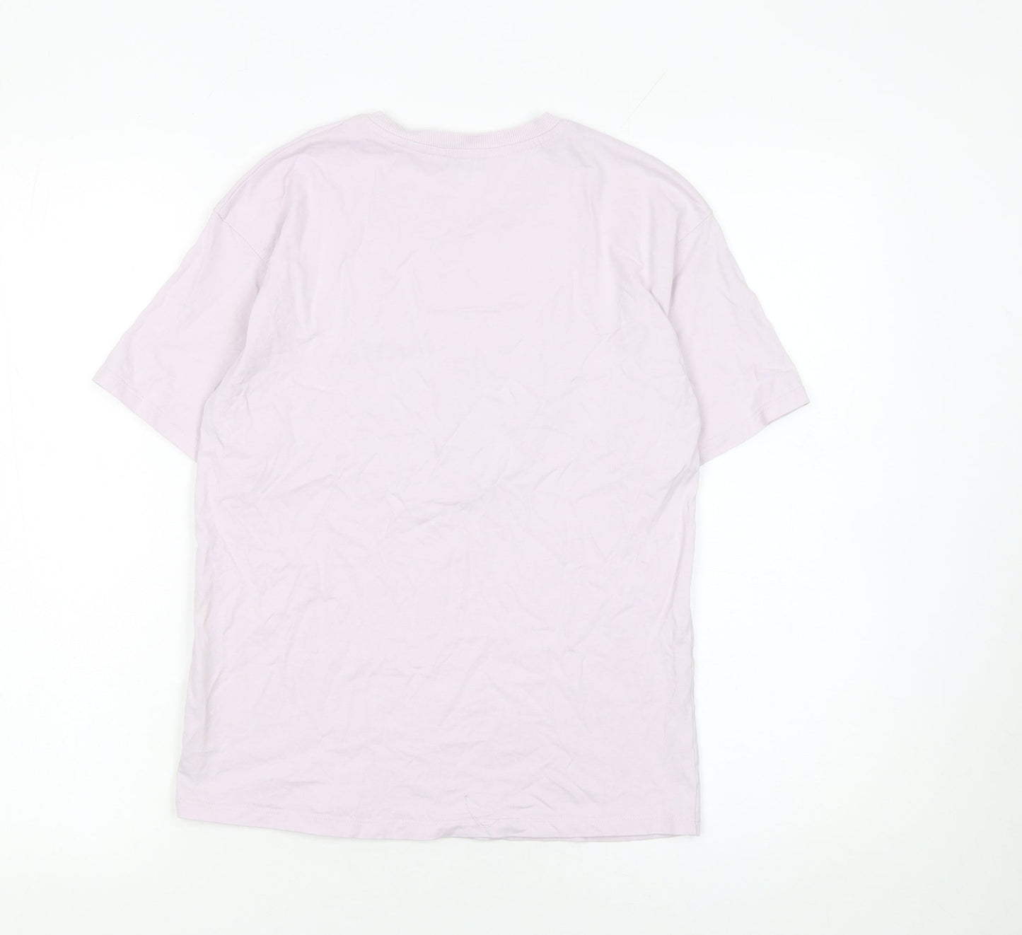 George Girls Pink Stitch Disney T-Shirt 13-14 Years Cotton Casual Top