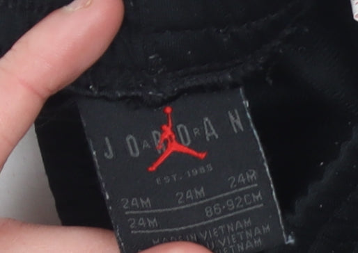 Nike Jordan Black Jogger Trousers Unisex Baby 24 Months Sportswear