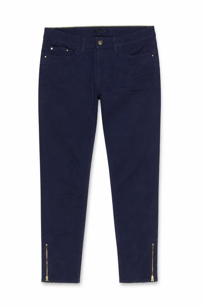 Tommy Hilfiger Womens Blue Size 6 Slim Fit Ankle Zip Jeans