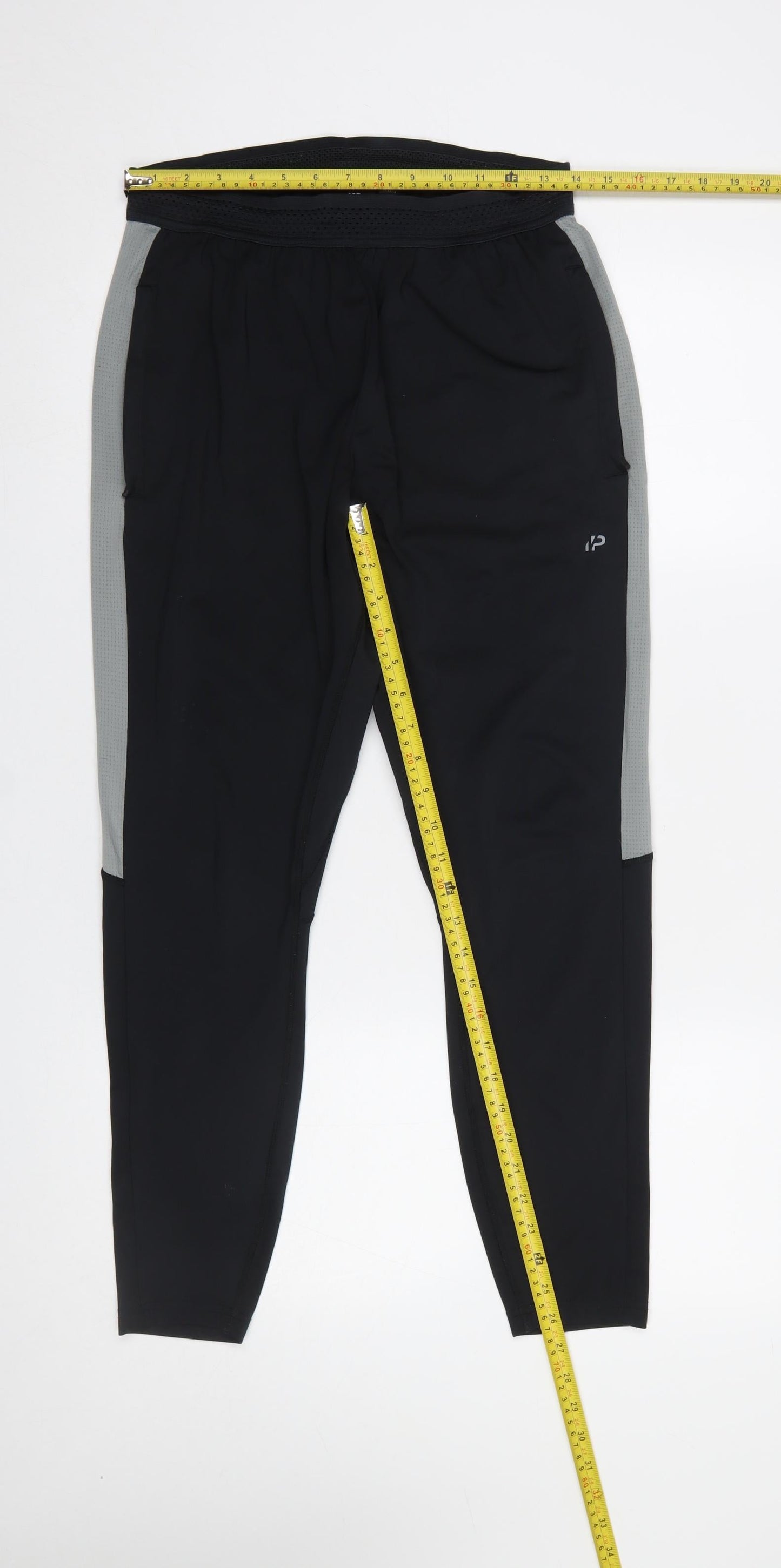 MP Women's Black Active Jogger Trousers Size S Polyester Blend