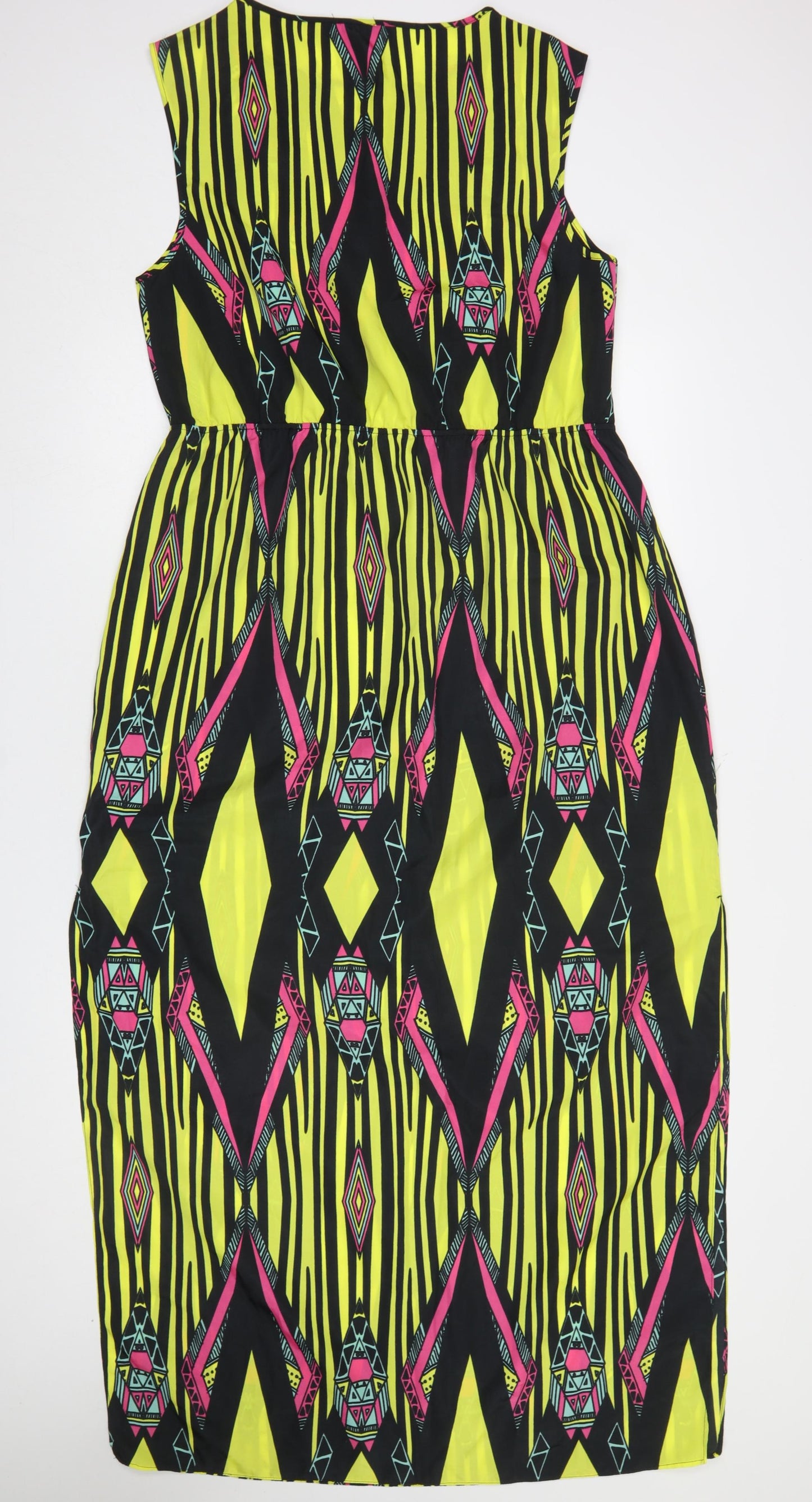 River Island Womens Multicoloured Size 16 Sleeveless Shift Dress