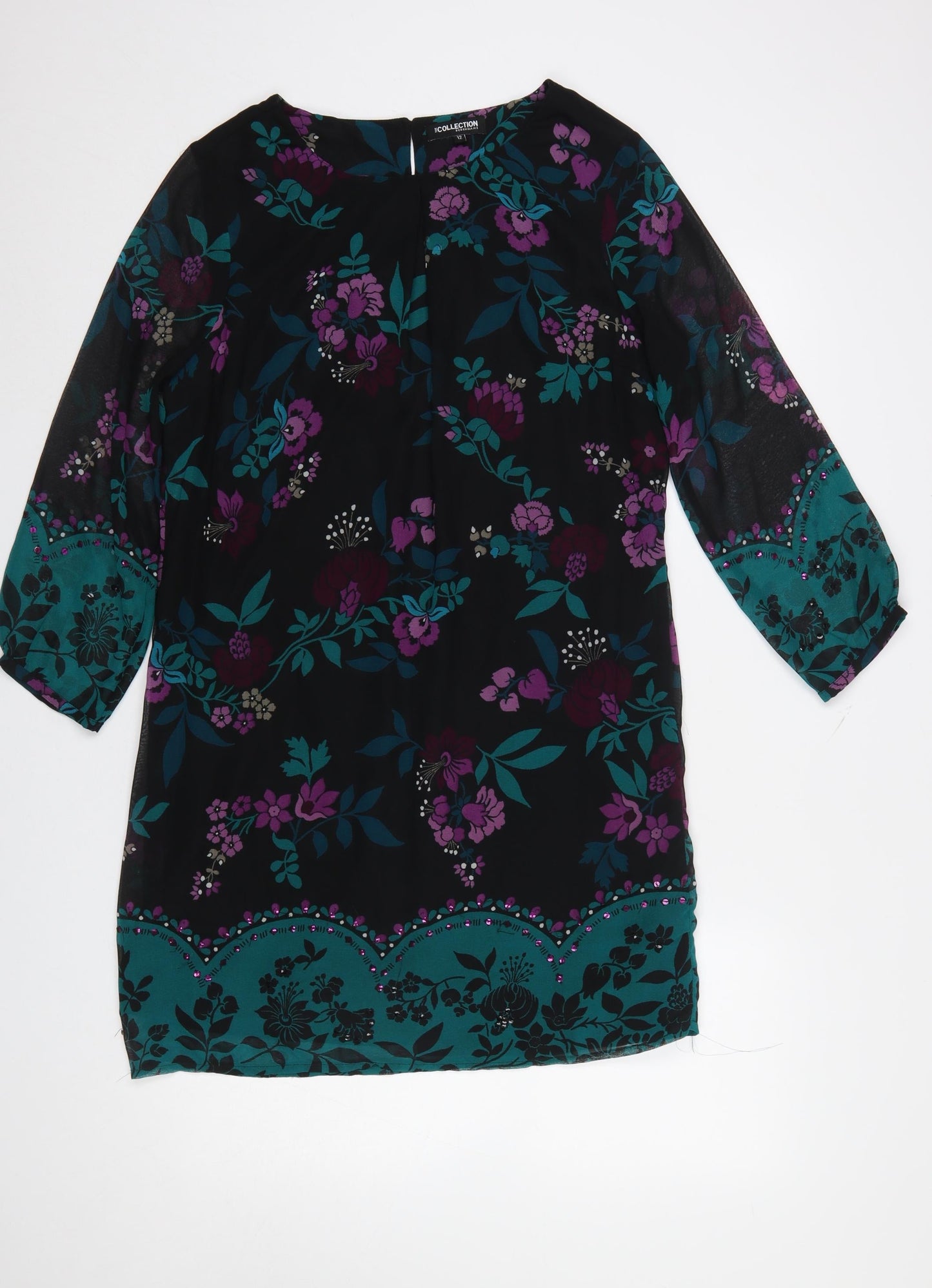 Debenhams Women’s Multicoloured Floral Shift Dress Size 12