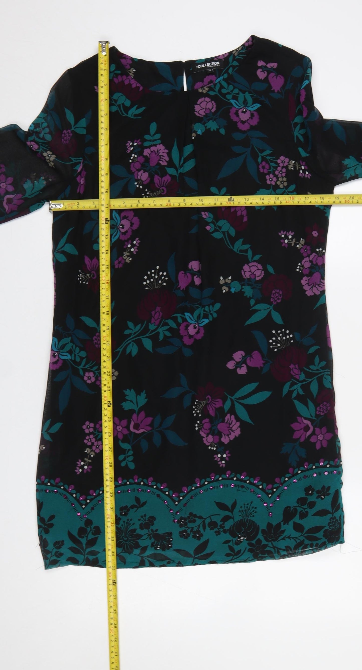 Debenhams Women’s Multicoloured Floral Shift Dress Size 12