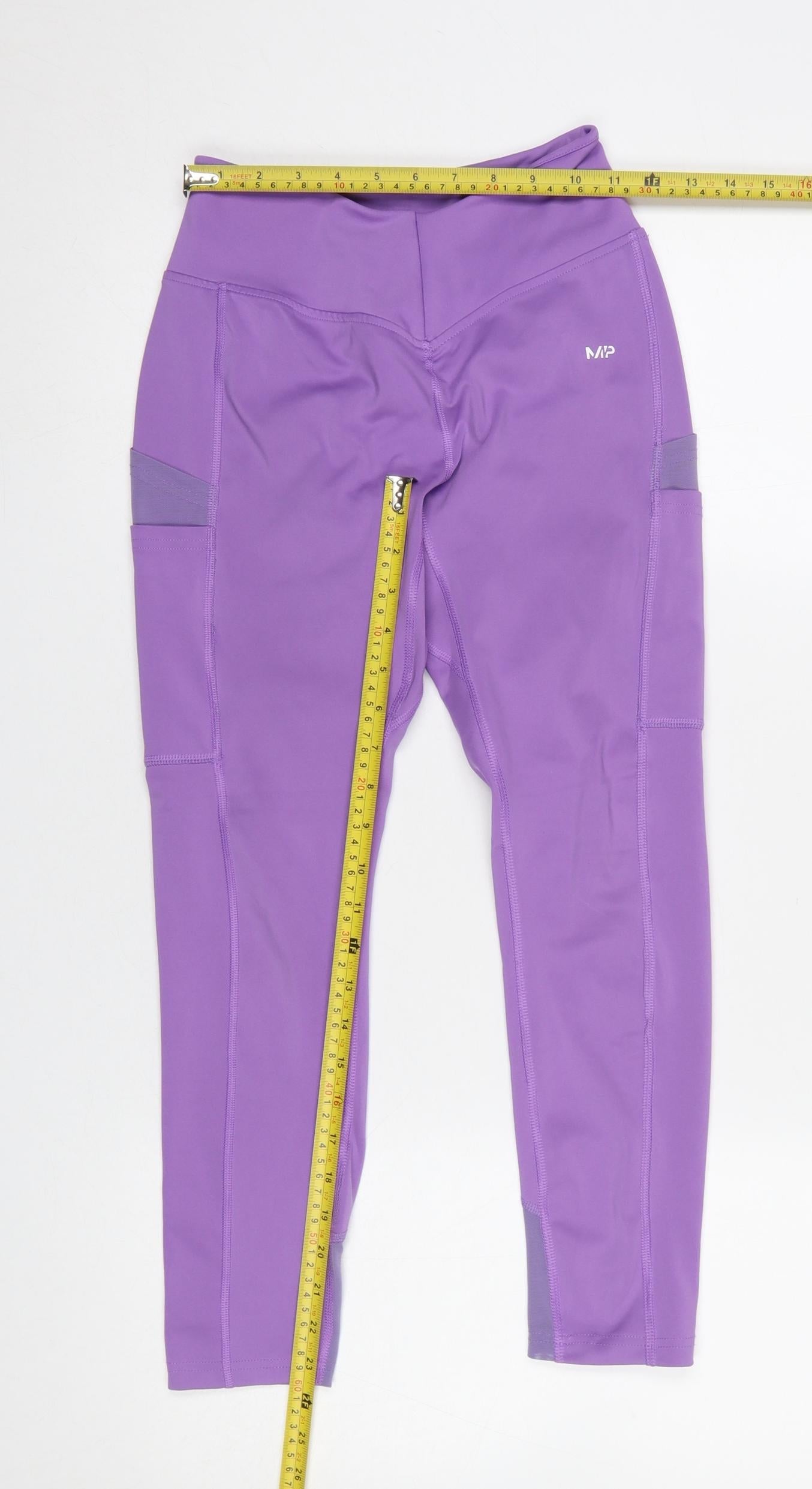 MP Women's Purple Gym Leggings Size S Stretch Activewear