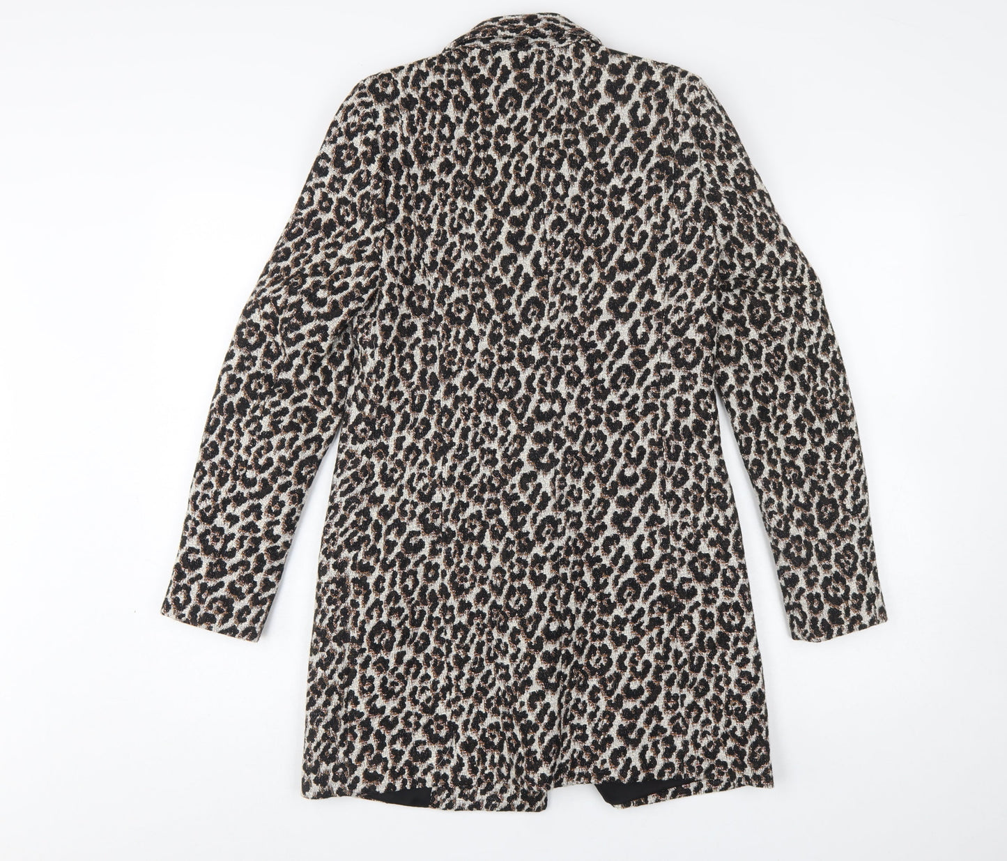 River Island Women Brown Leopard Print Blazer Size 6