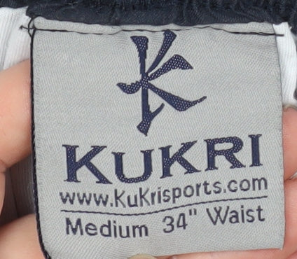 Kukri Mens Blue Polyester Jogger Trousers 34in Waist Medium
