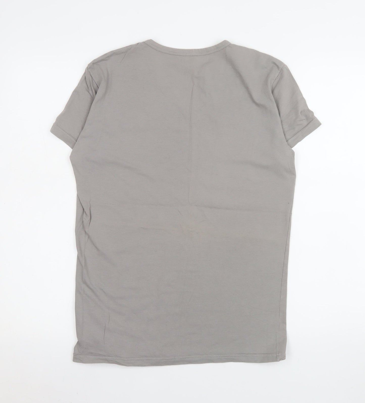 Emporio Armani Men’s Grey V-Neck Short Sleeve T-Shirt Size L