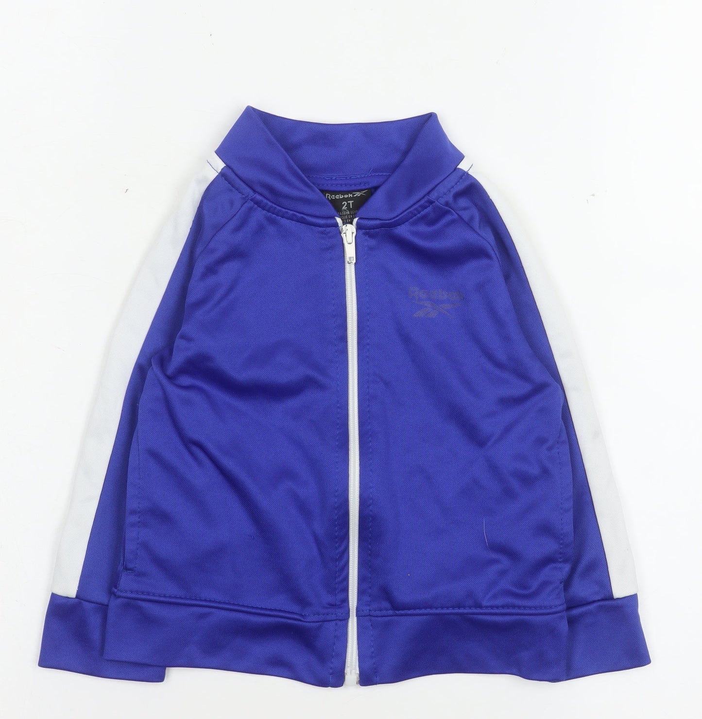 Reebok Boys Blue Track Jacket 2 Years Full Zip Lightweight Sports
