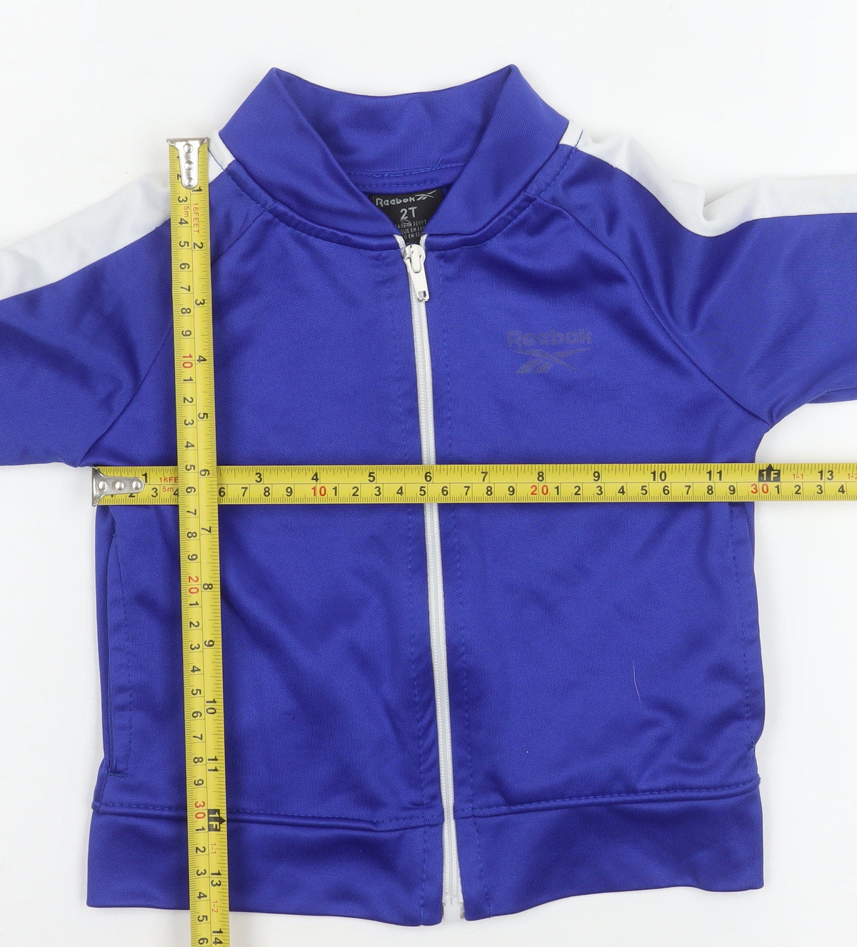 Reebok Boys Blue Track Jacket 2 Years Full Zip Lightweight Sports
