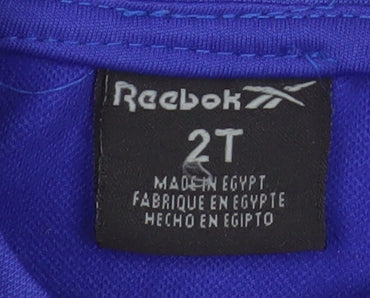 Reebok Boys Blue Track Jacket 2 Years Full Zip Lightweight Sports