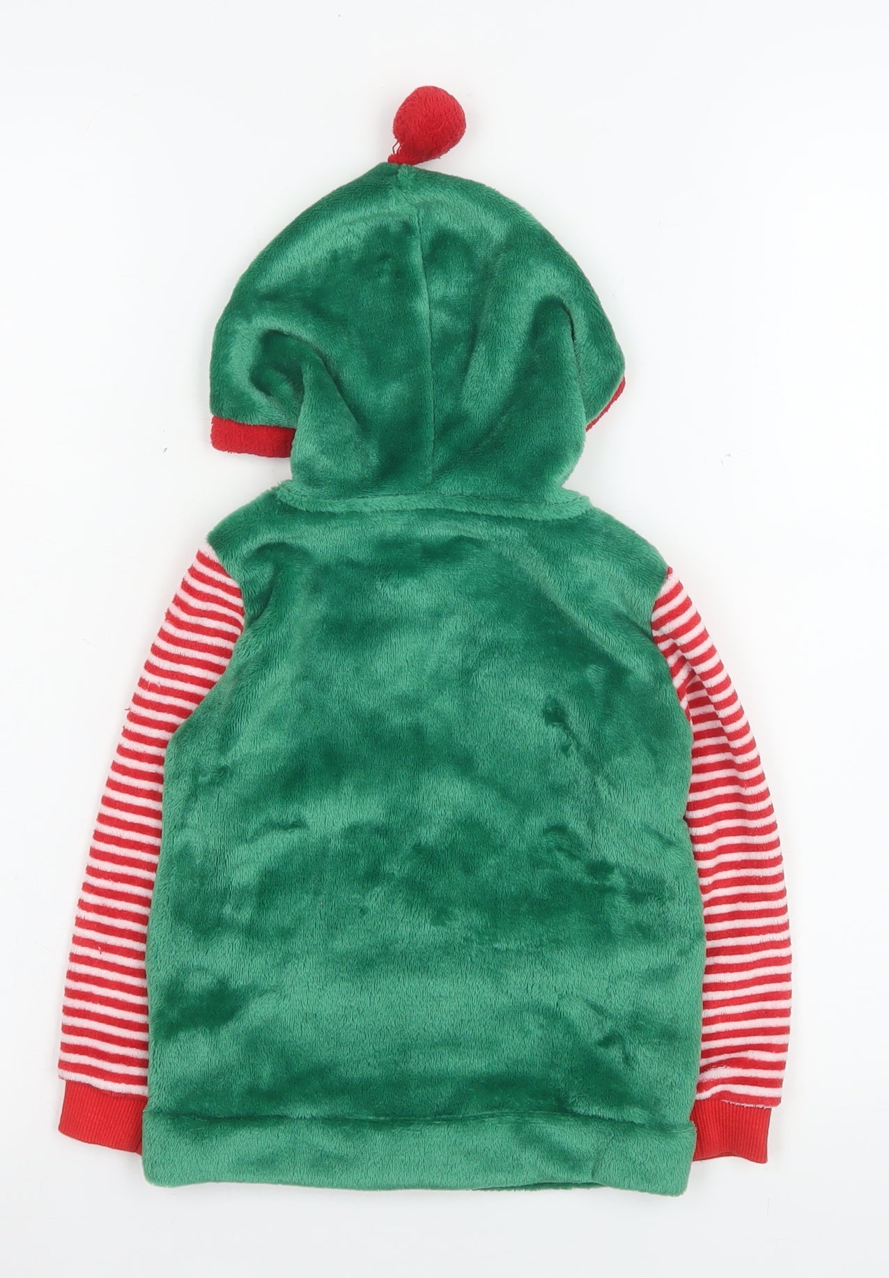 Dunnes Stores Boys Green Elf Christmas Hooded Jacket 2-3 Years