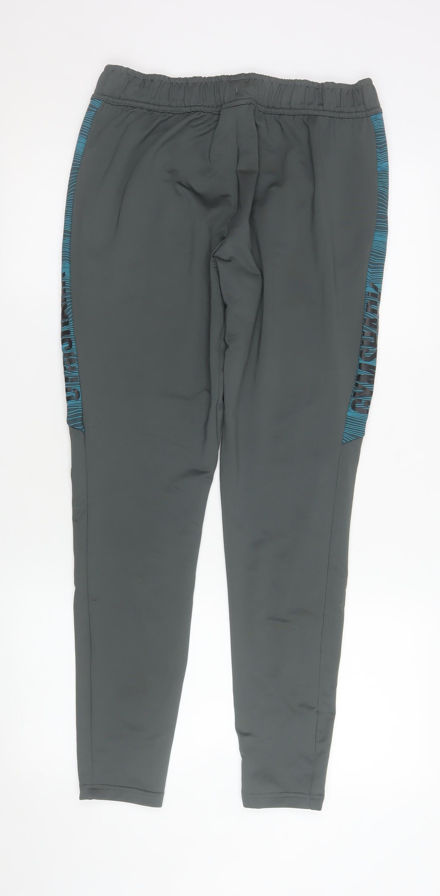 Gymshark Men’s Grey S Slim Fit Track Pants with Zip Pockets