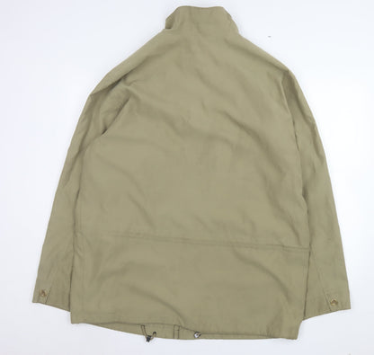 Frank Eden Men’s Beige Mid-Length Basic Jacket Size 44 Polyester