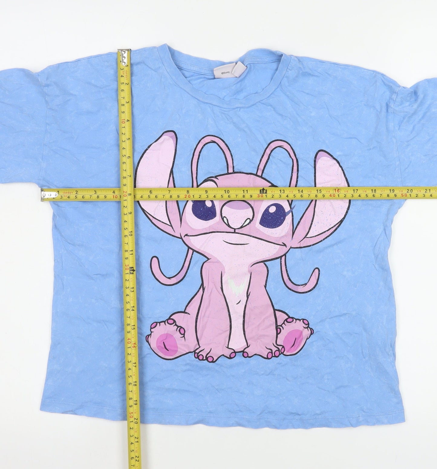 Primark Girls Blue Angel Lilo & Stitch Graphic Cotton T-Shirt 13-14 Years