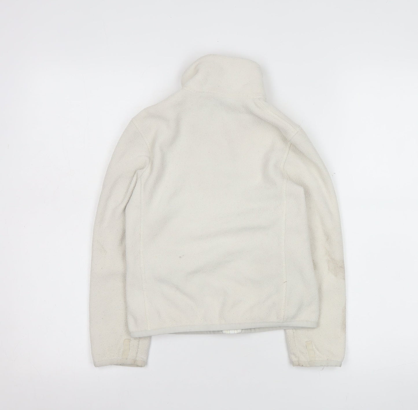 Ralph Lauren Girls Ivory Fleece Full Zip Sweatshirt Size 7 Years
