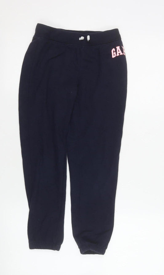 GAP Kids Girls Blue 8-9 Years Jogger Sweatpants Cotton Blend