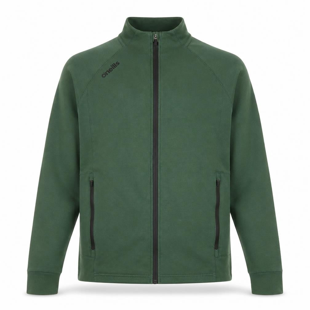 O’Neills Men Green Full Zip Sports Jacket Size L Cotton Blend