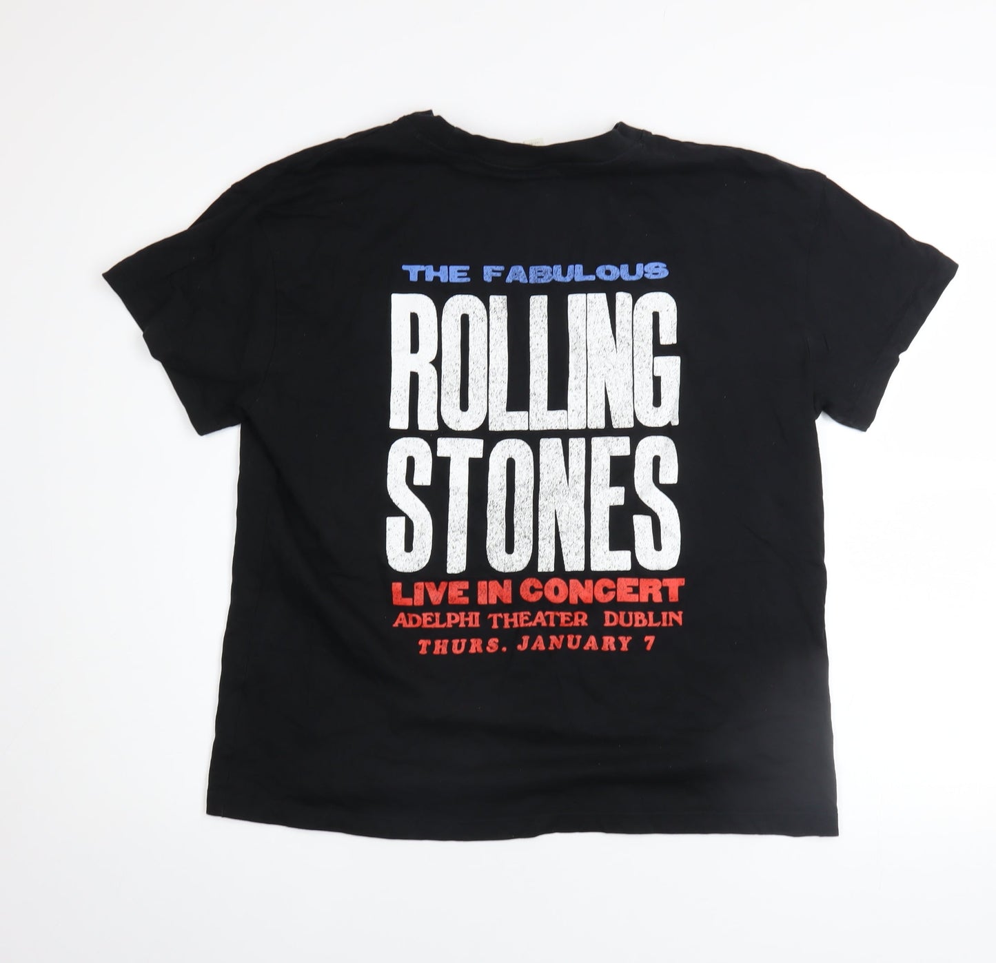 H&M Men's Black Rolling Stones Graphic Rock Band T-Shirt Size S
