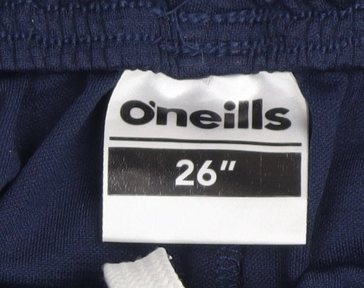 O'Neills Boys Blue 26in Athletic Shorts Drawstring Waist Polyester
