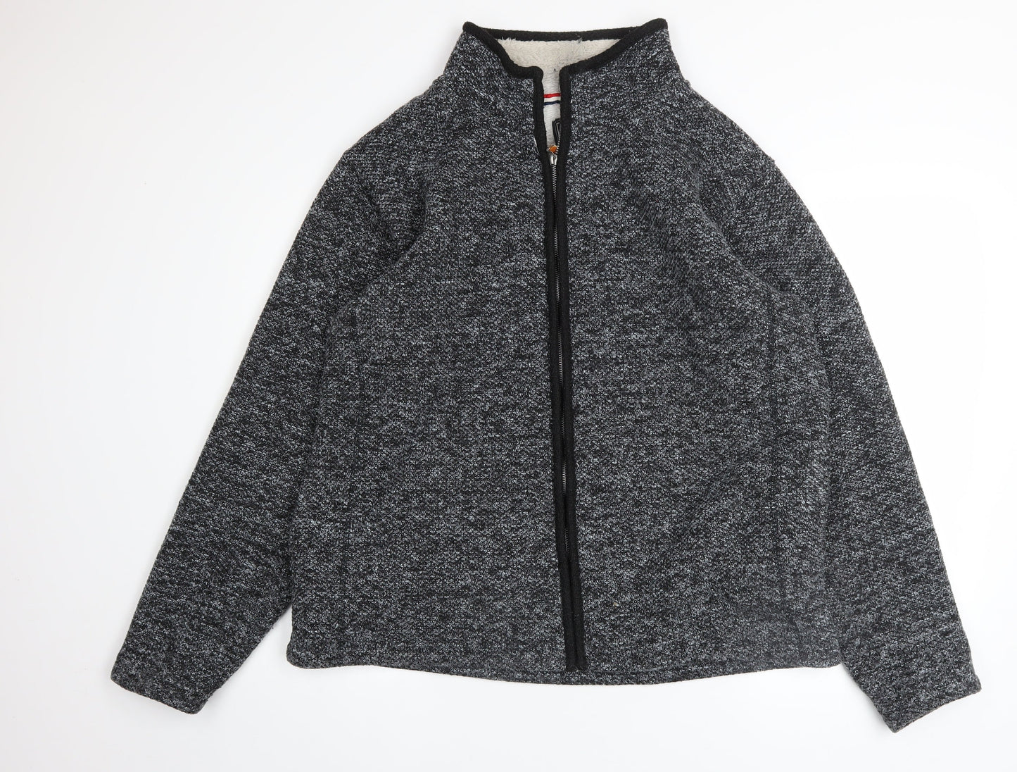 Charles Norton Men's Grey Full Zip Fleece Sweatshirt XL