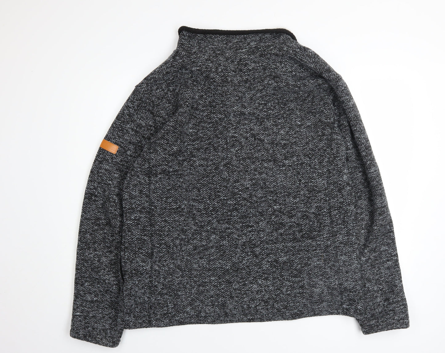 Charles Norton Men's Grey Full Zip Fleece Sweatshirt XL