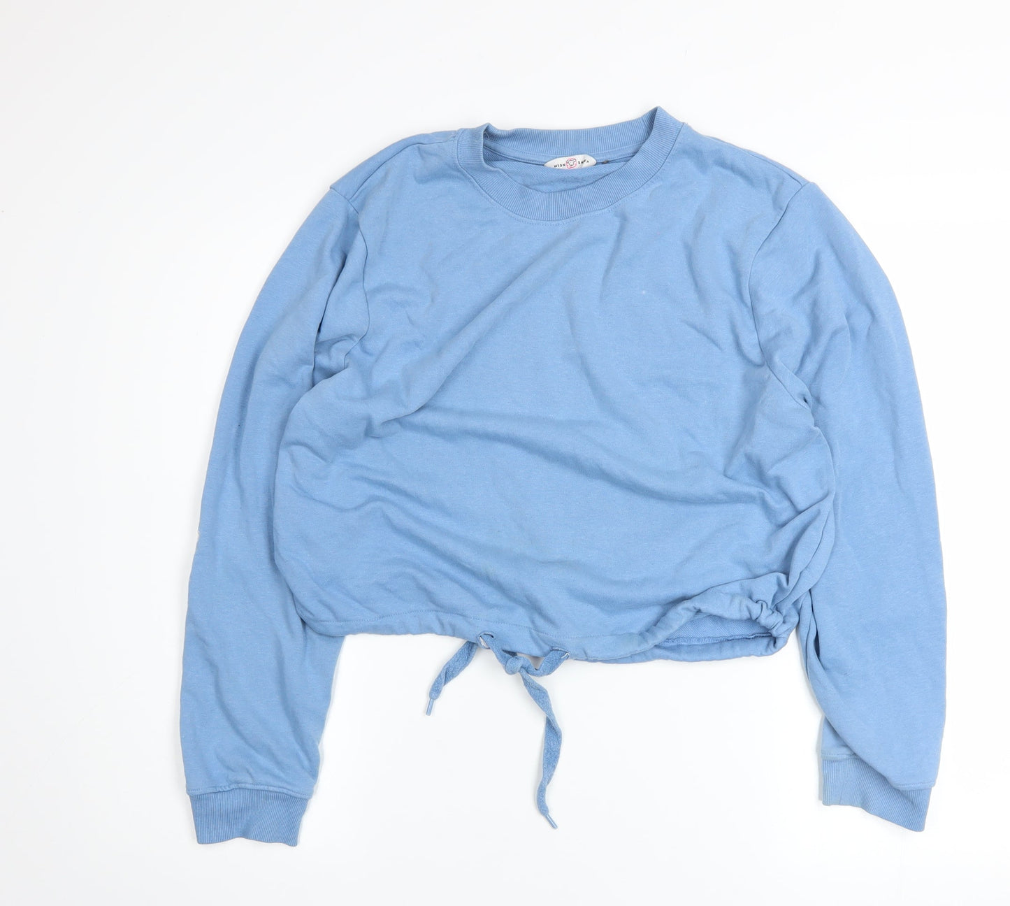 Neon Sheep Women's Blue Daisy Print Drawstring Pullover Sweatshirt Size M