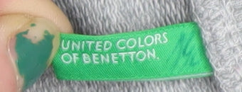 United Colors of Benetton Boys Grey Full Zip Sweatshirt 8-9 Years Cotton Blend