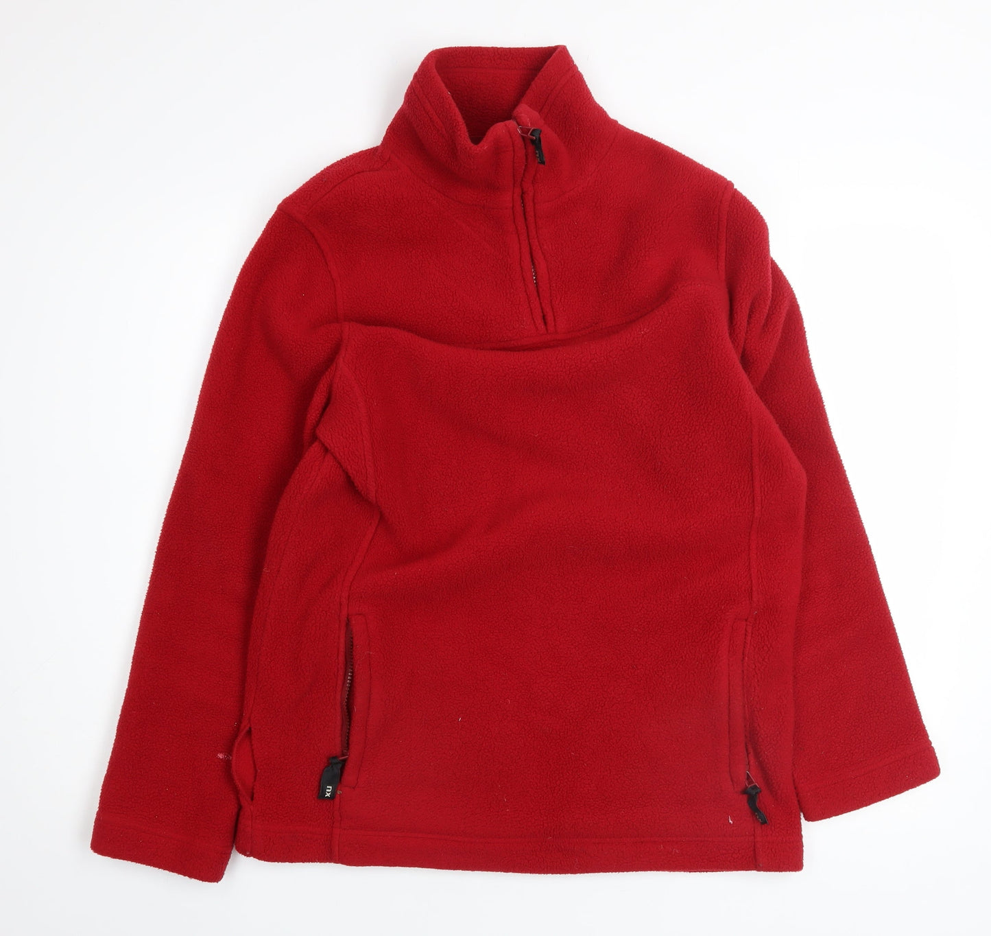 MX Men’s Red Fleece 1/4 Zip Pullover Sweatshirt Medium