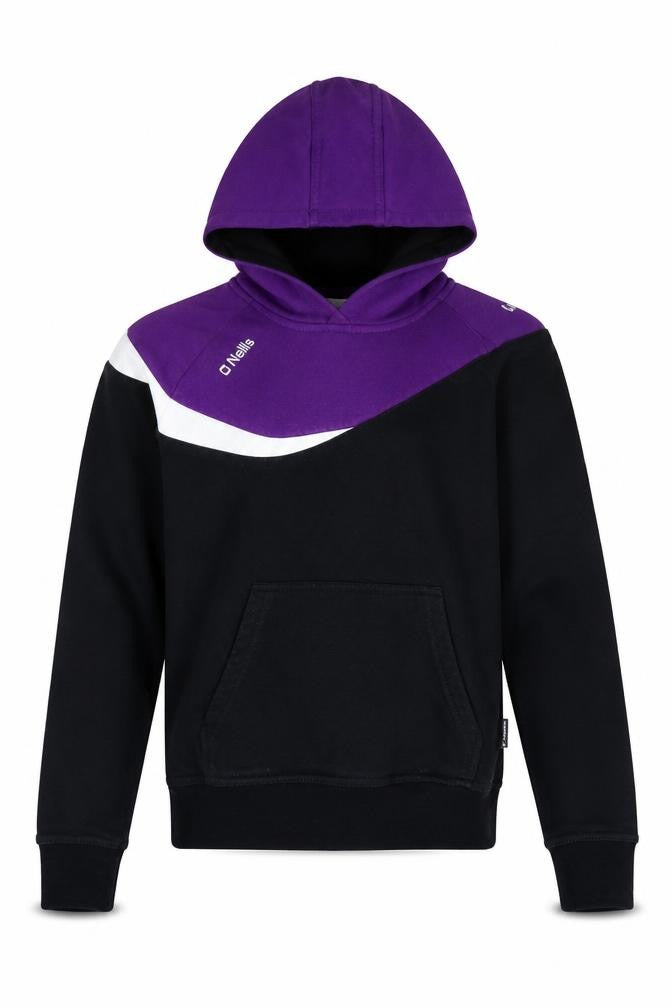 O'Neill Girls Black & Purple Colourblock Pullover Hoodie - 9-10 Years