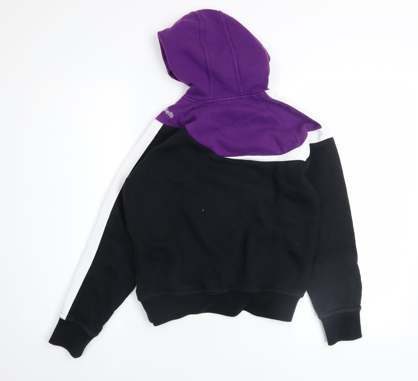 O'Neills Girls Black & Purple Colourblock Pullover Hoodie - 9-10 Years