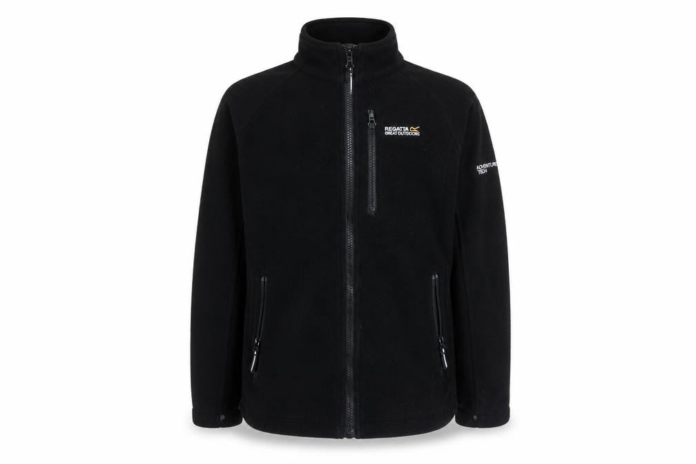 Regatta Boys Black Fleece Full Zip Sweatshirt 11-12 Years Outdoor Jacket