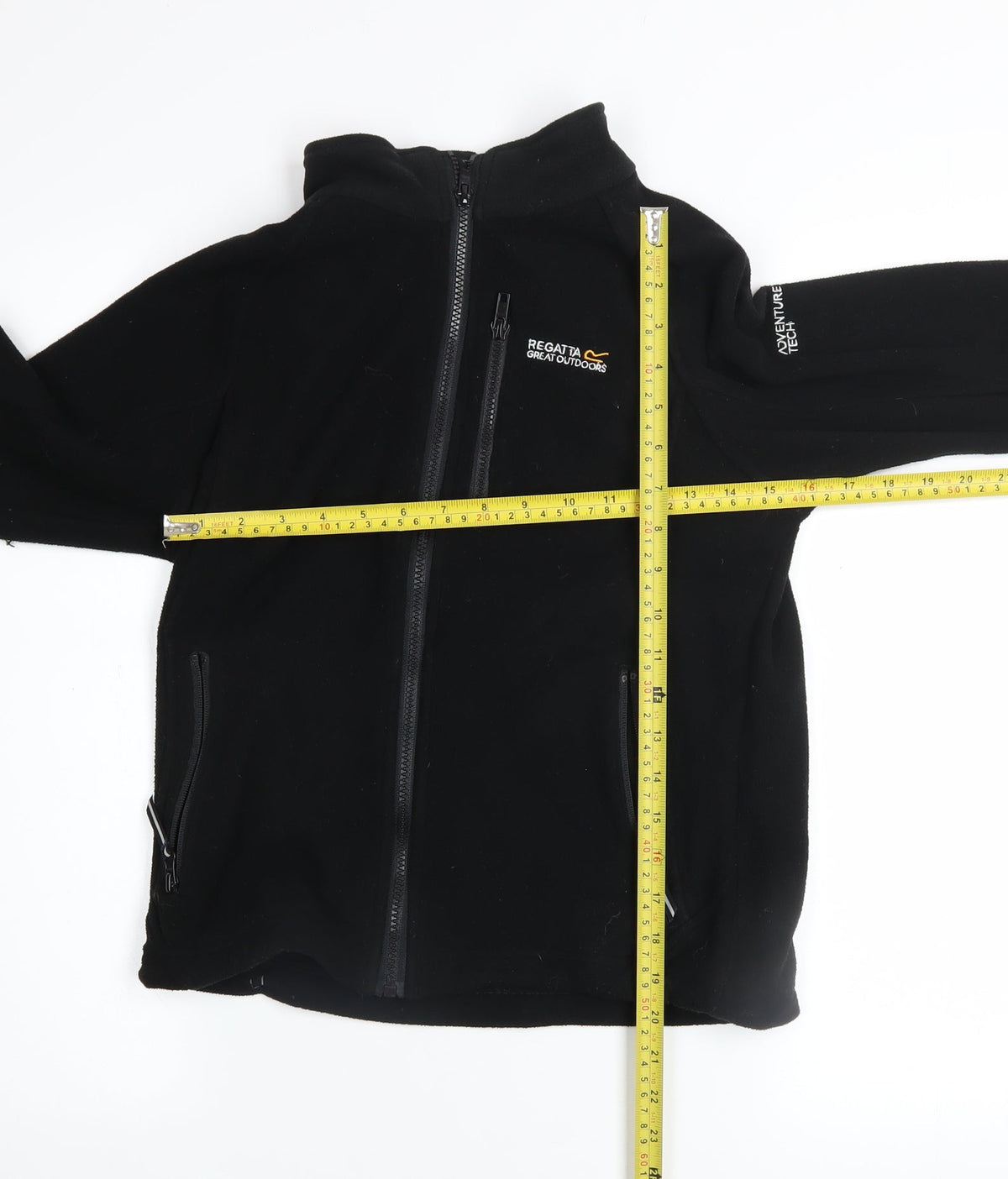 Regatta Boys Black Fleece Full Zip Sweatshirt 11-12 Years Outdoor Jacket