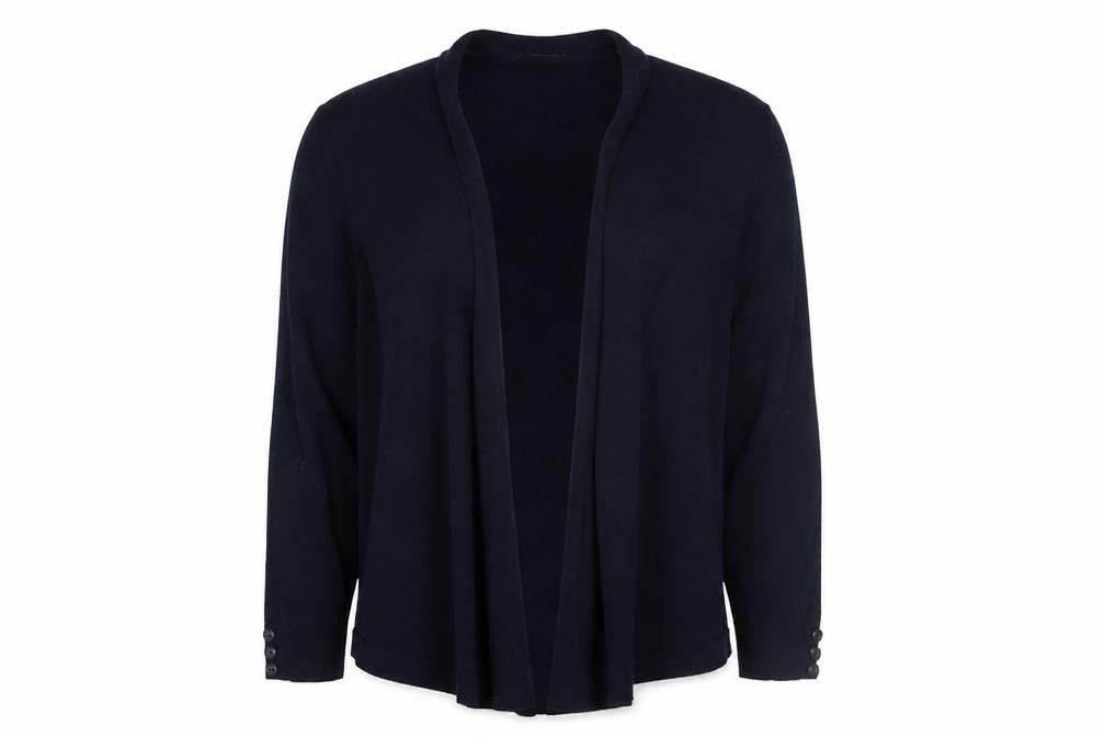Wallis Women's Black Open Knit Cardigan UK S Regular Fit