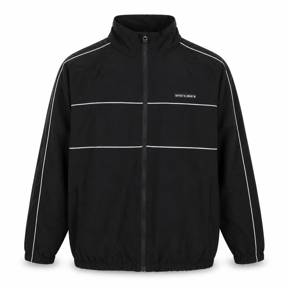 Primark Boys Black 12-13 Years Track Jacket Full Zip Lightweight