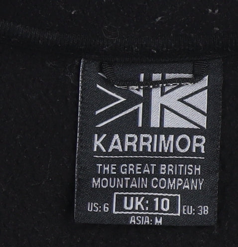 Karrimor Womens Black Full Zip Fleece Jacket UK 10