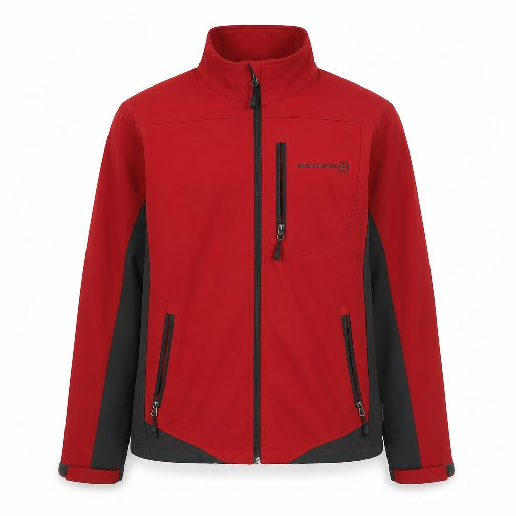 Free Country Men’s Red Soft Shell Windproof Jacket Size M
