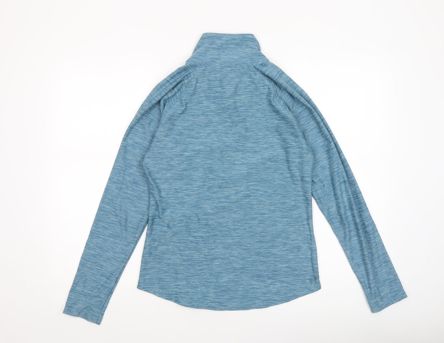 New Balance Women Blue Long Sleeve 1/4 Zip Athletic Top Size S